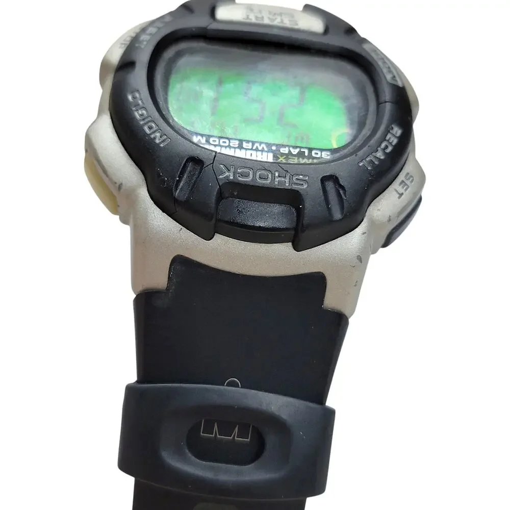 Timex Ironman Shock 30 Lap 200M WR Digital Mens Sport Watch Indiglo Running